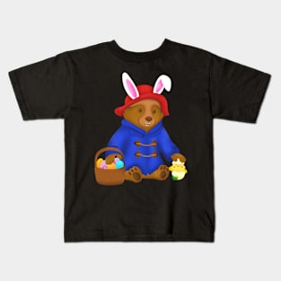 Easter Bunny Paddington Bear Kids T-Shirt